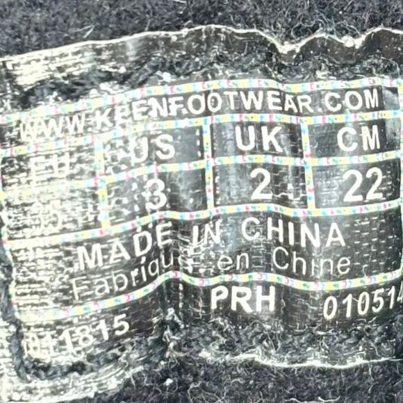 Keen Wapato Waterproof Suede Leather Boots Faux Fur Beige Pink Girl's Size 3 - Picture 7 of 9